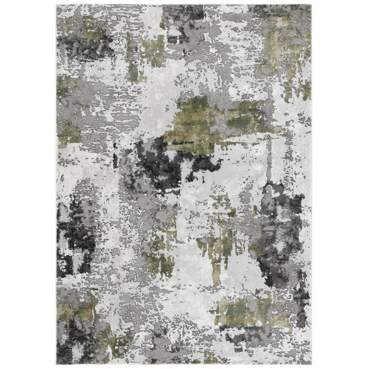 17 Stories Gray/Green Area Rug Wayfair